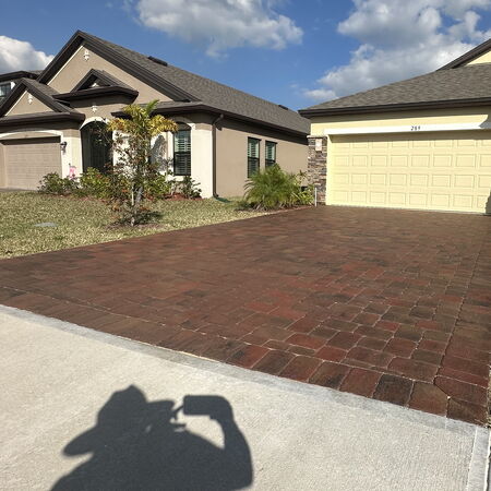 After sealing Red brick pavers and treatment of efflorescence ye