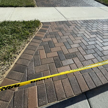 After stripping old sealer and resealing coffee colored paver br